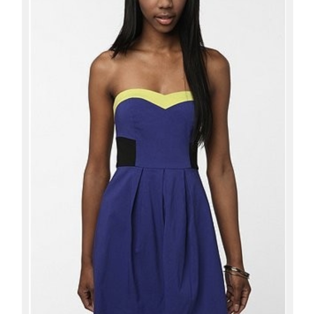 Urban Outfitters Sparkle & Fade colorblock dress